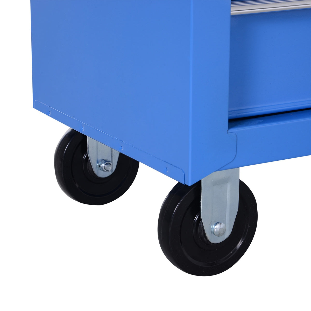 Workshop Trolley, Mobile Tool Trolley With 5 Drawers, Trolley, Tool Box, Red