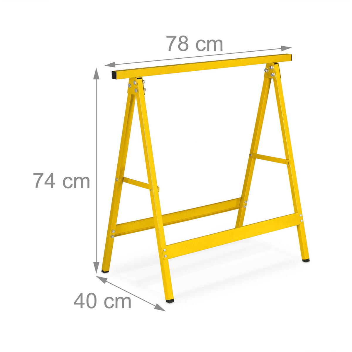 Work stands, 2 pcs, yellow