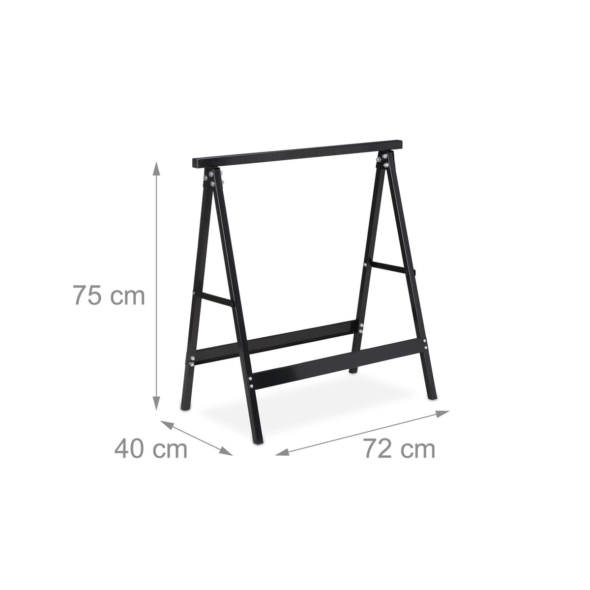 Work trestle steel, set of 2