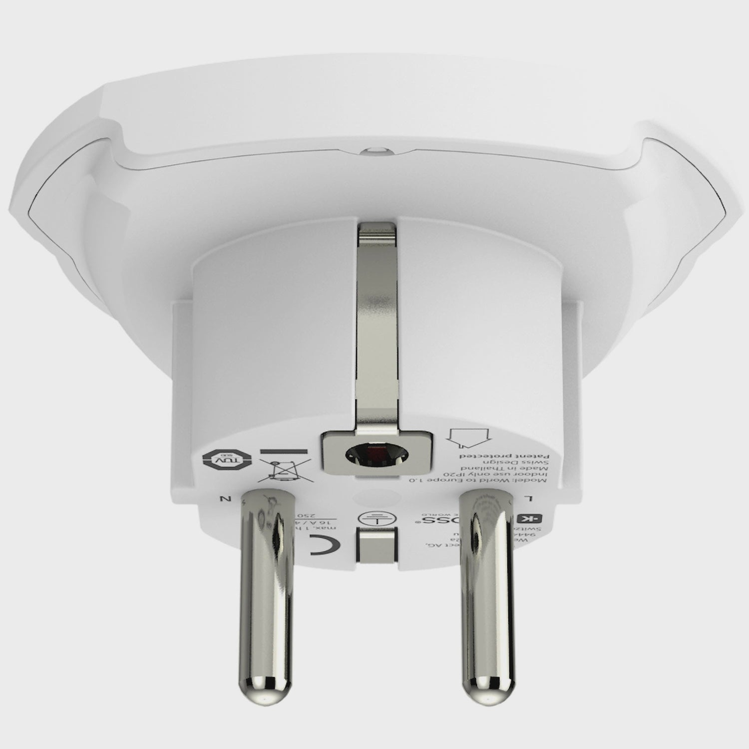 World to Europe Grounded Travel Adapter, 220+ Countries