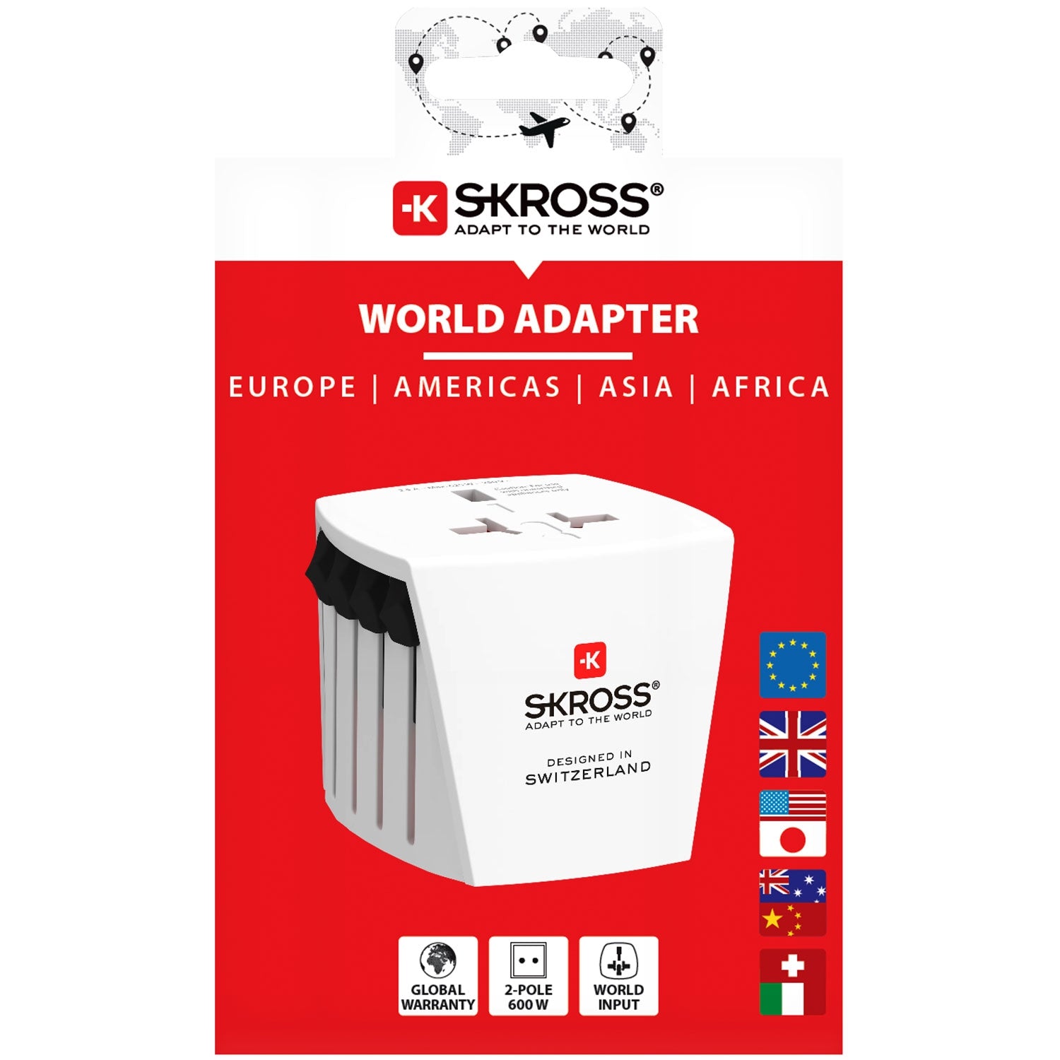 World travel adapter MUV Micro Ungrounded