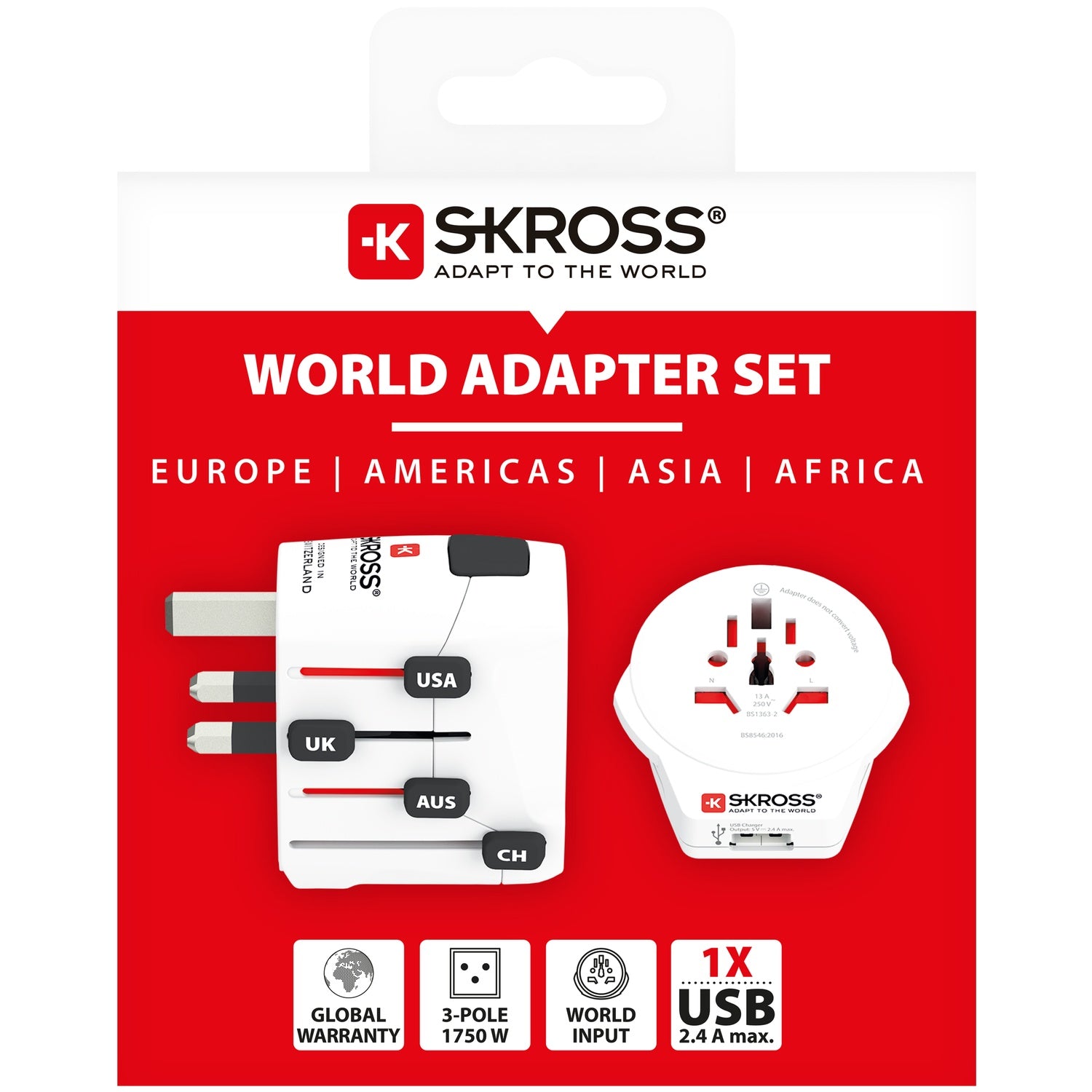 World travel adapter PRO World USB 15W