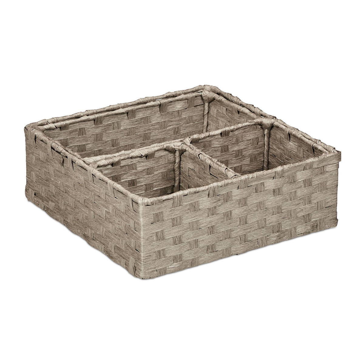 Woven storage basket, set of 4