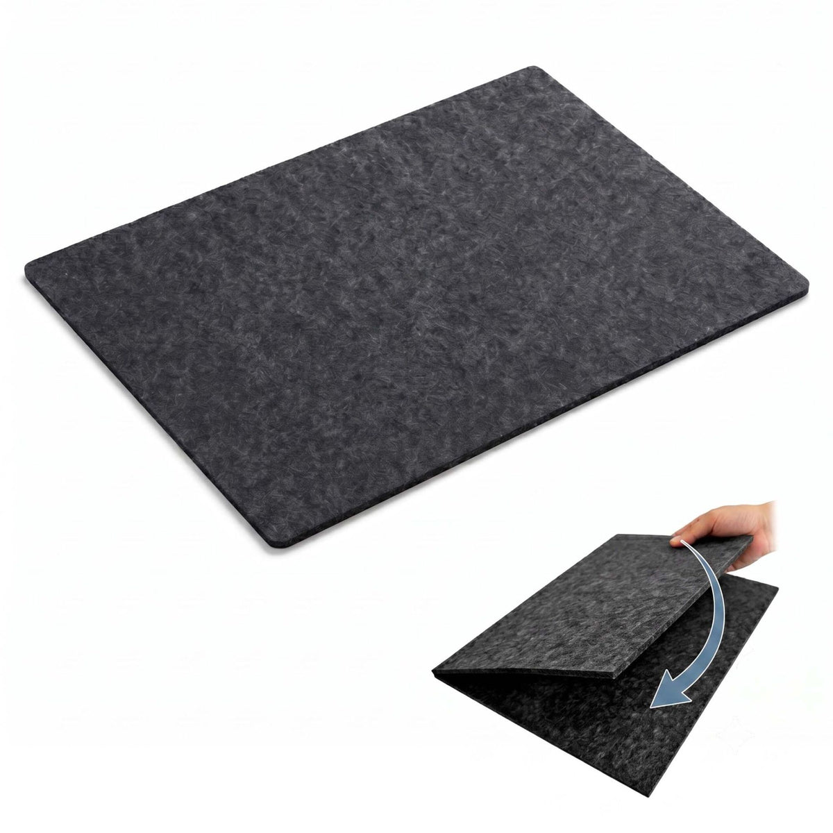 XL Foldable Felt Jigsaw Mat – Non-Slip Grey Surface