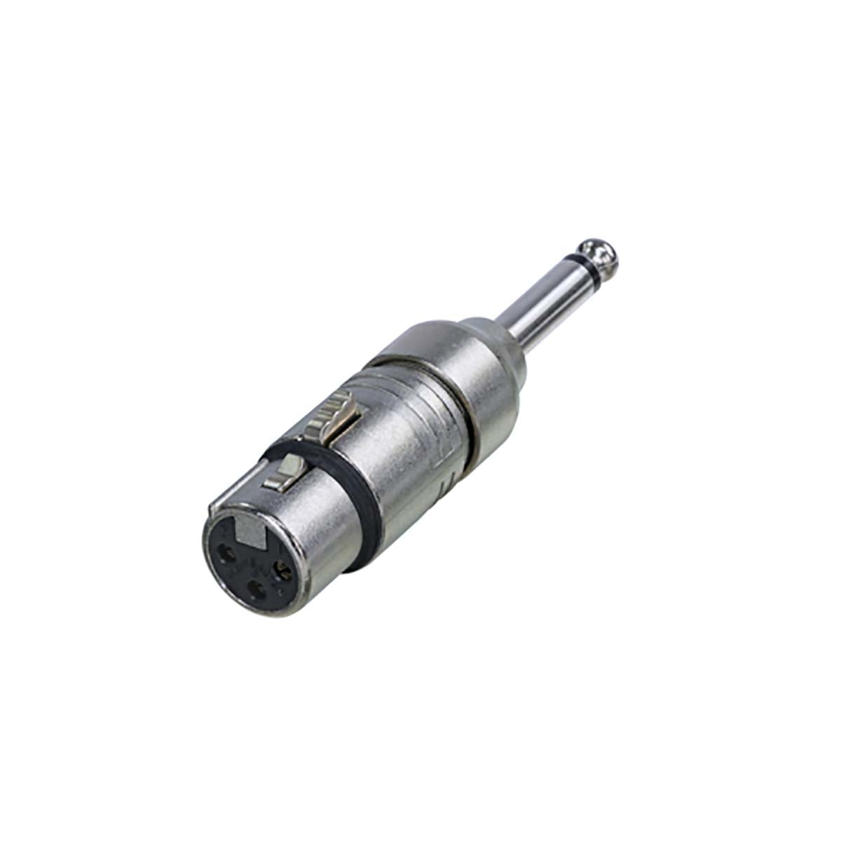 XLR Adapter 6.35 mm, male - XLR 3-Pin Female Silver
