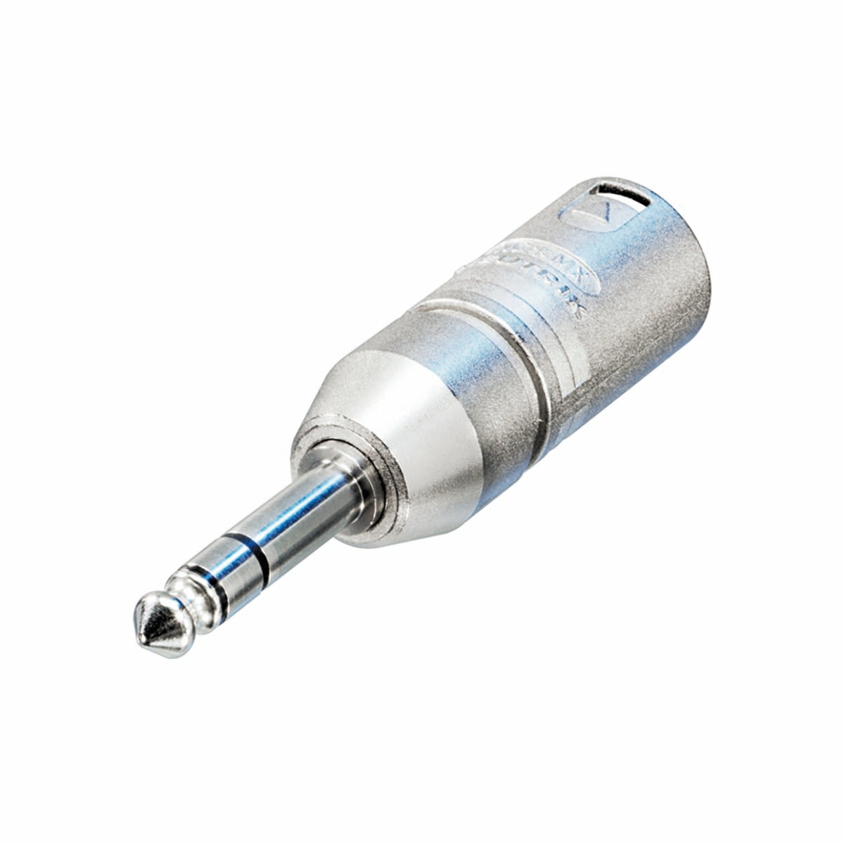 XLR Adapter XLR 3p male - 6.35 mm, male Silver