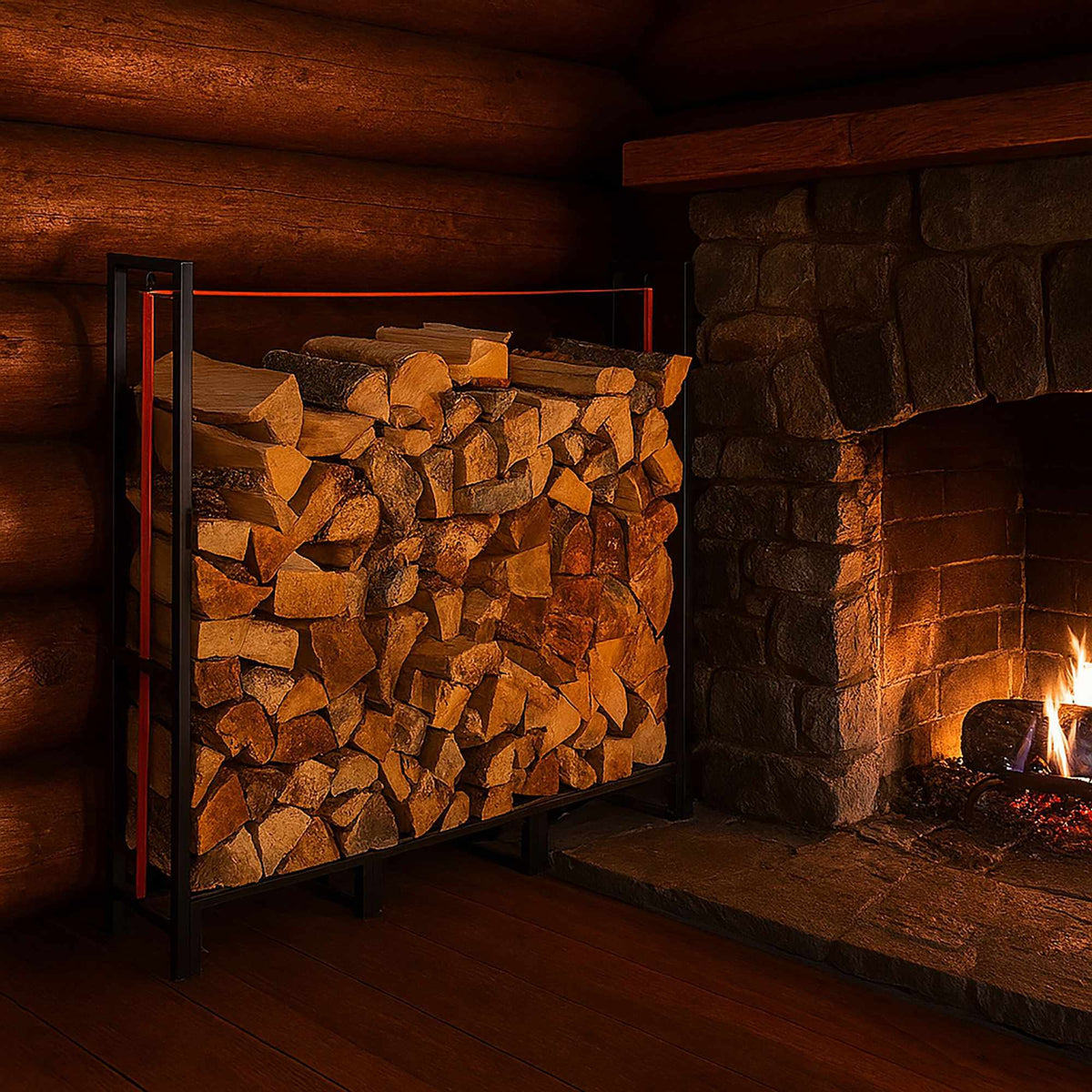 XL wood rack inside & out