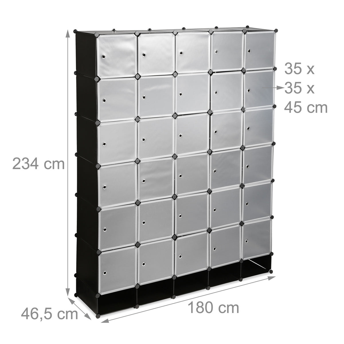 XXL Modular Wardrobe System with 25 Compartments