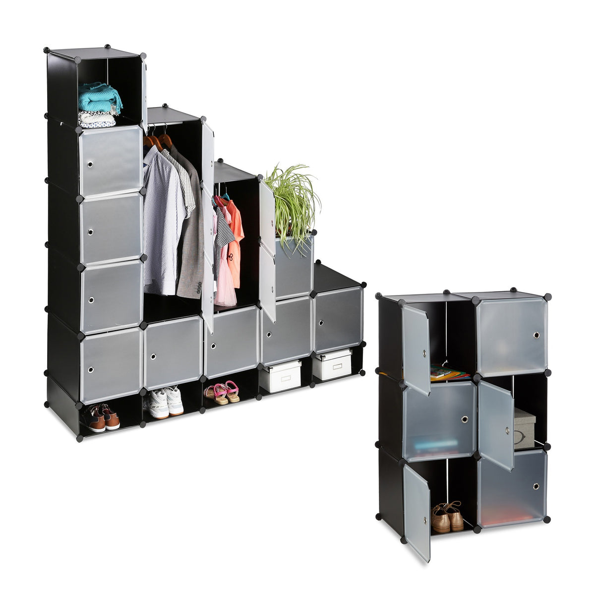 XXL Modular Wardrobe System with 25 Compartments