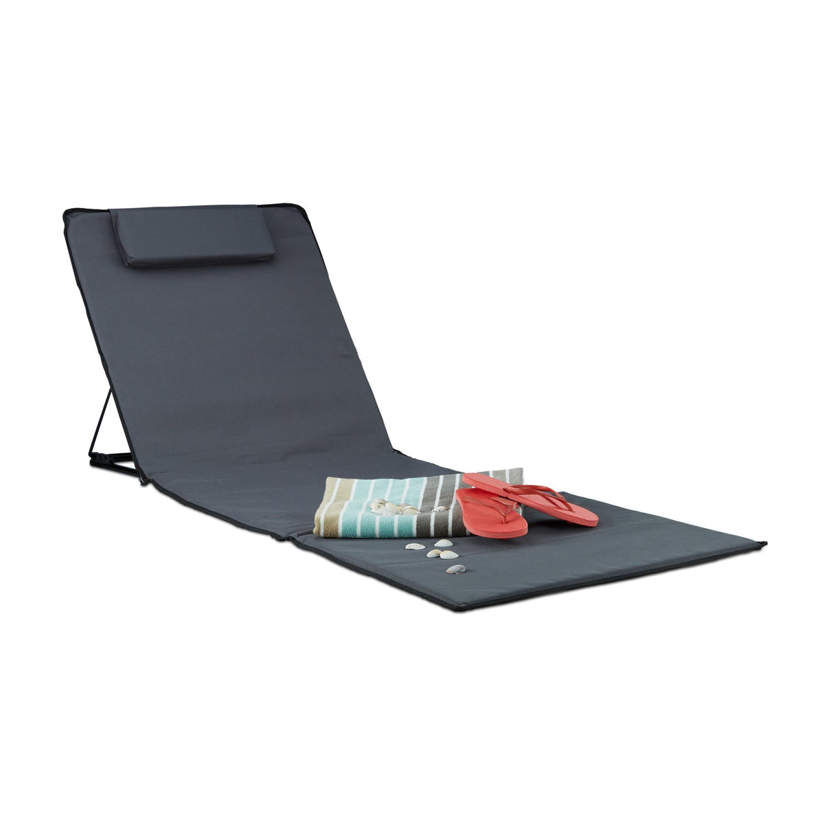 XXL beach mat with pillow