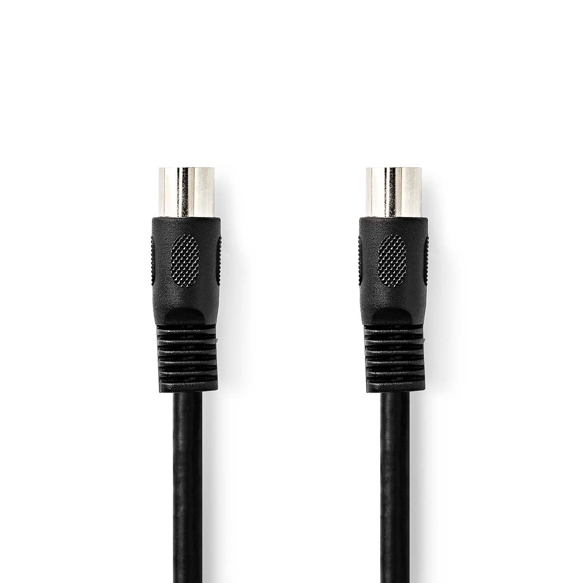 YOUR audio cable | DIN 5-Pin Male | DIN 5-Pin Male | Nickel Plated | 2.00 m | Round | PVC | Black | Label