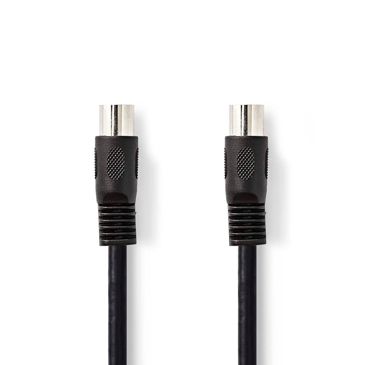 YOUR audio cable | DIN 5-Pin Male | DIN 5-Pin Male | Nickel Plated | 3.00 m | Round | PVC | Black | Label