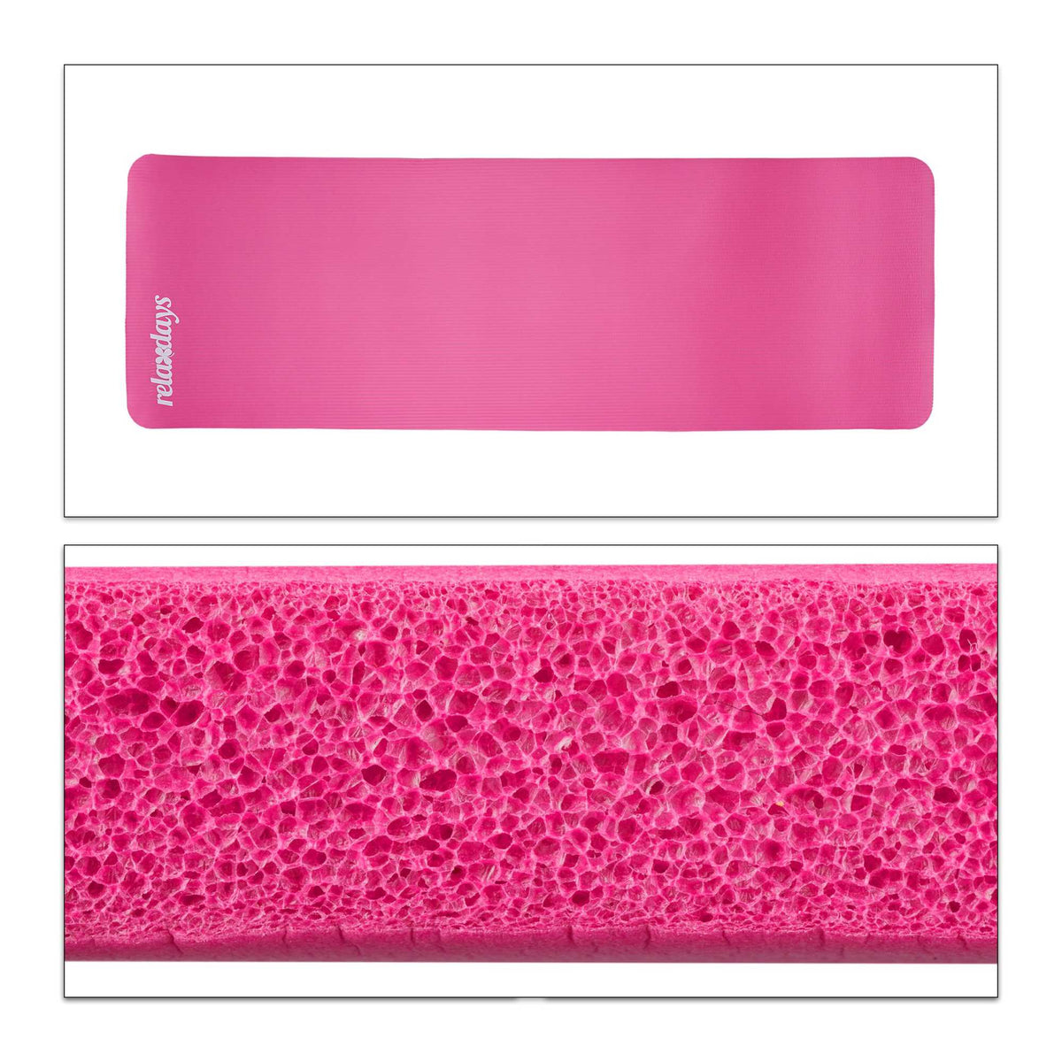 Yoga mat 1 cm thick solid color