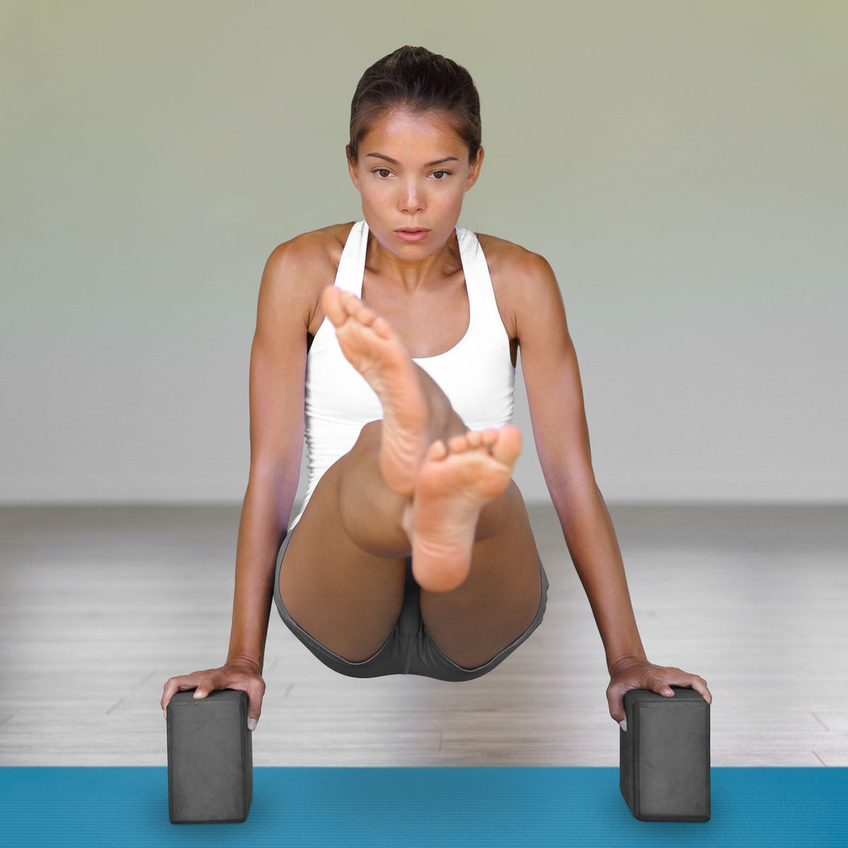 Yoga mat 1 cm thick solid color