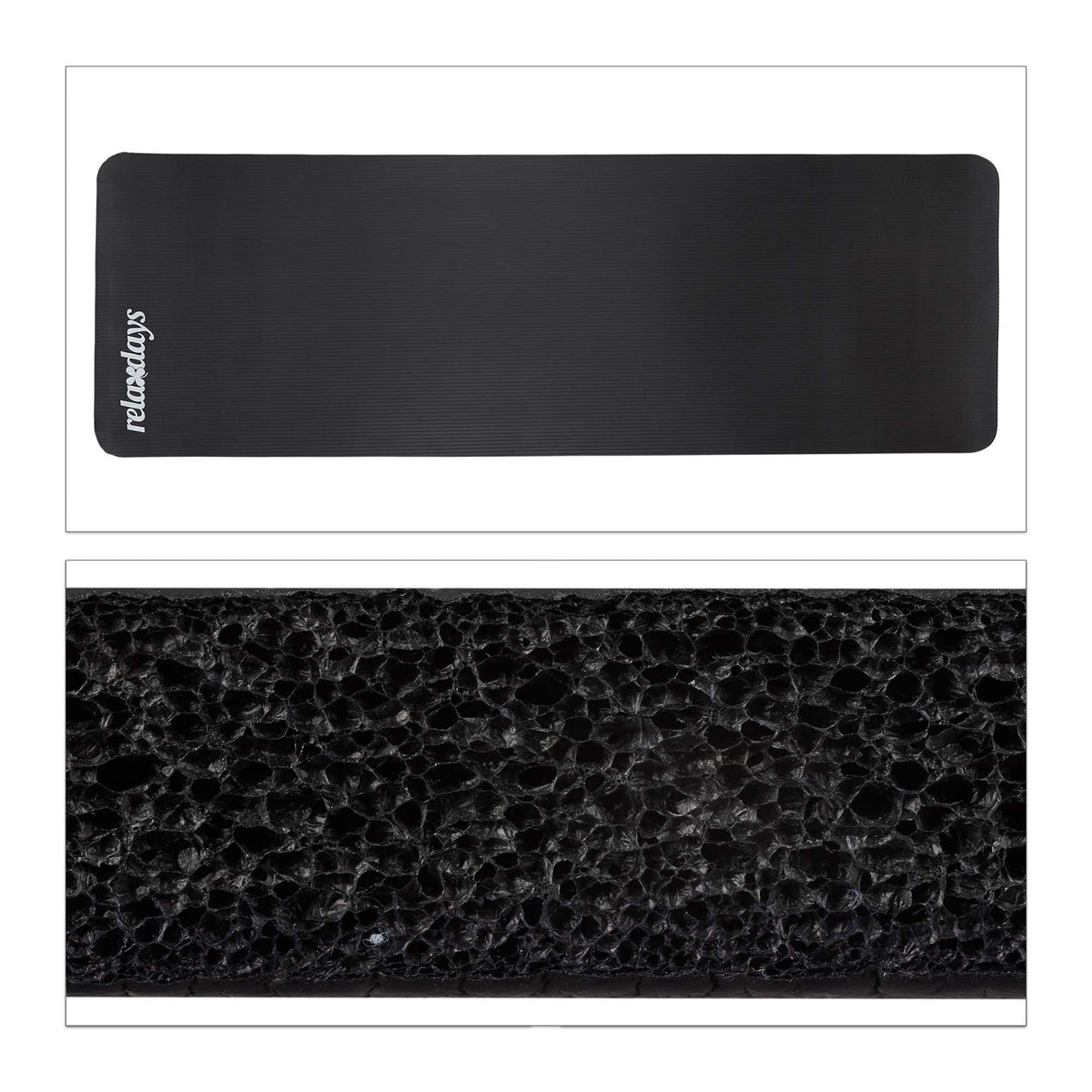 Yoga mat 1 cm thick solid color