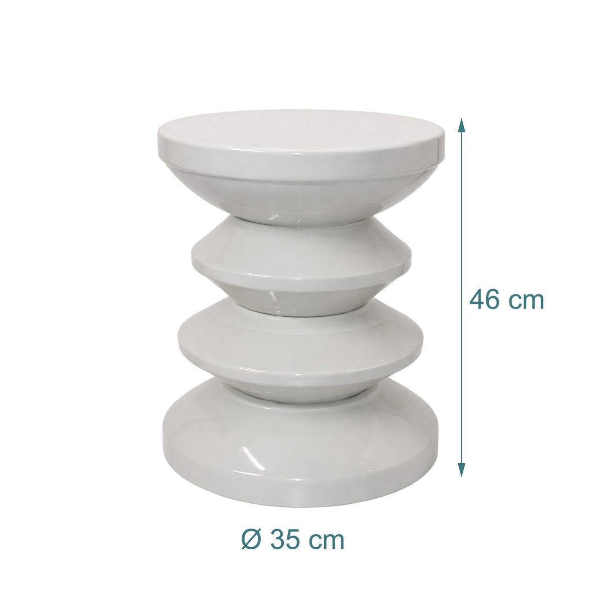 Zigzag Side Table & Stool – Space Age Design, Versatile Use