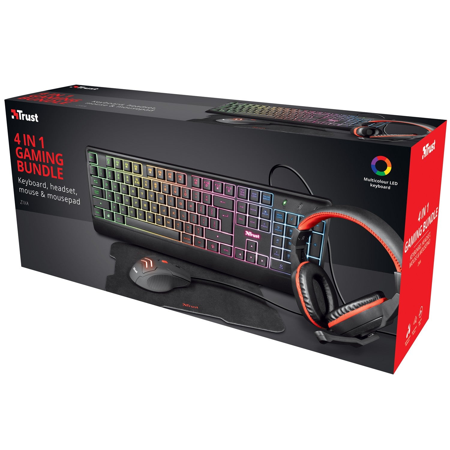 Ziva 4-in-1 Gaming bundle (RGB keyboard version)
