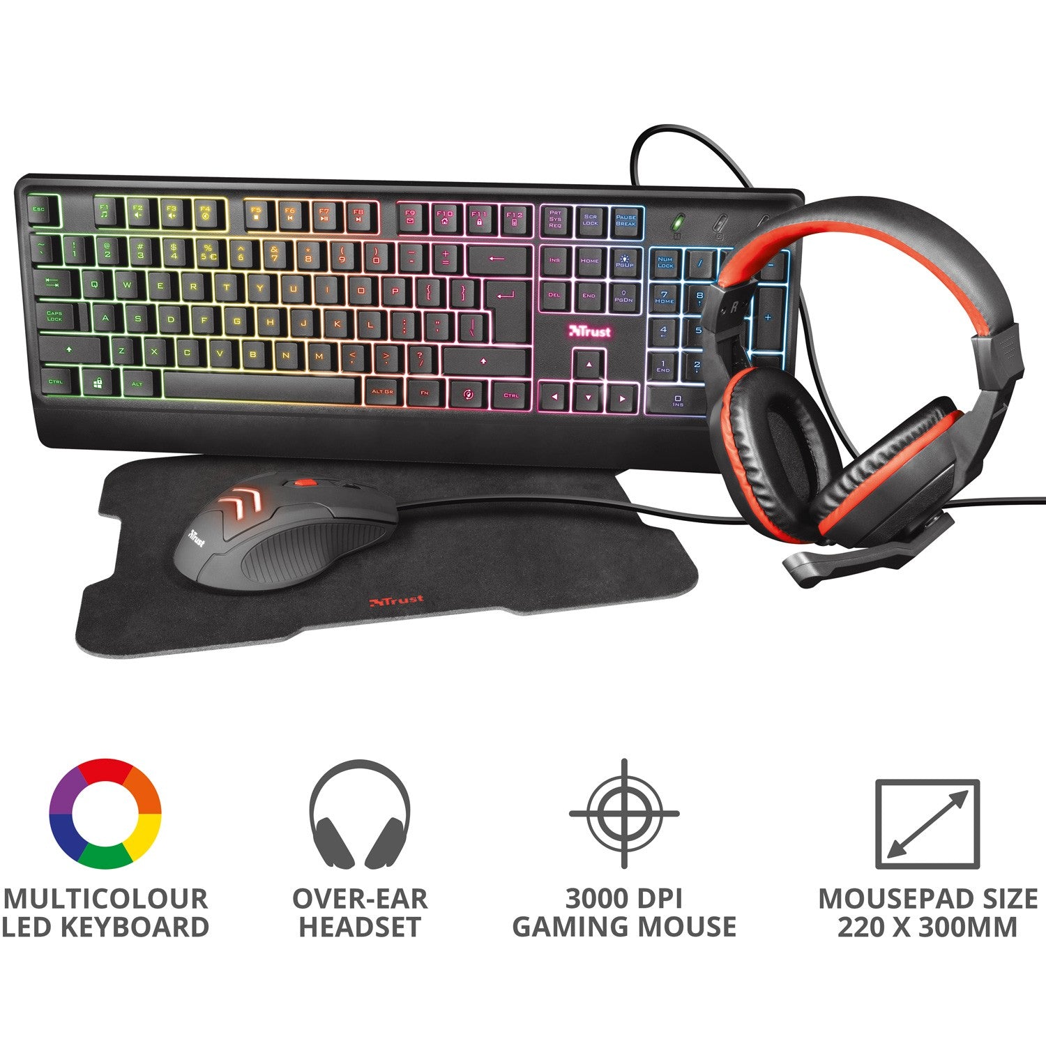 Ziva 4-in-1 Gaming bundle (RGB keyboard version)