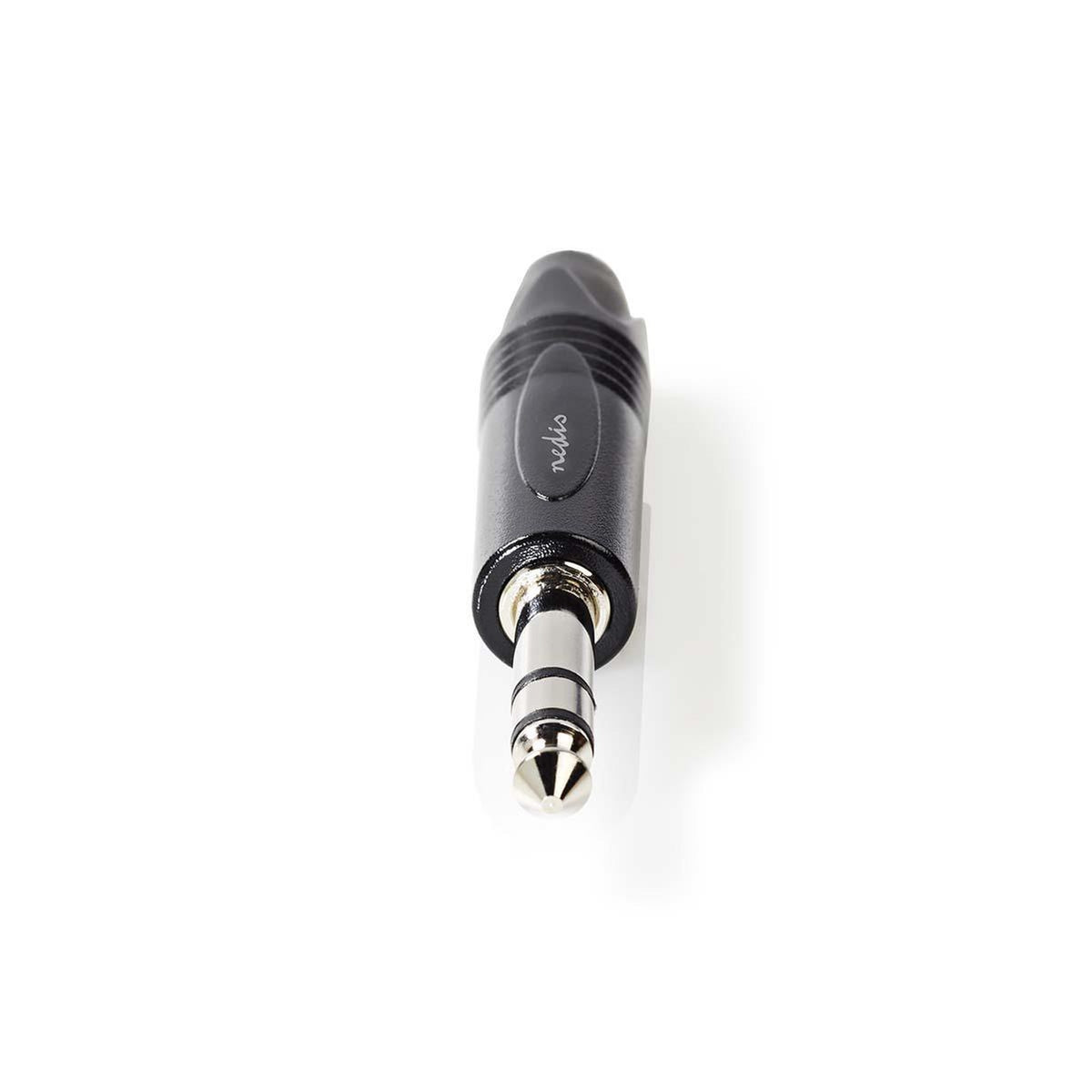audio connector | Straight | Male | Nickel Plated | Solder | Cable input diameter: 6.0 mm | Aluminum | Black | Plastic bag | 1 pc.