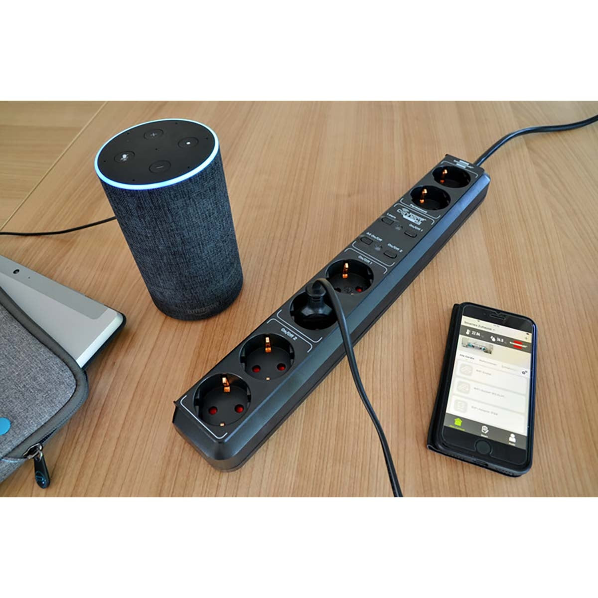 brennenstuhl®Connect Eco-Line Smart socket with 6-way timer function