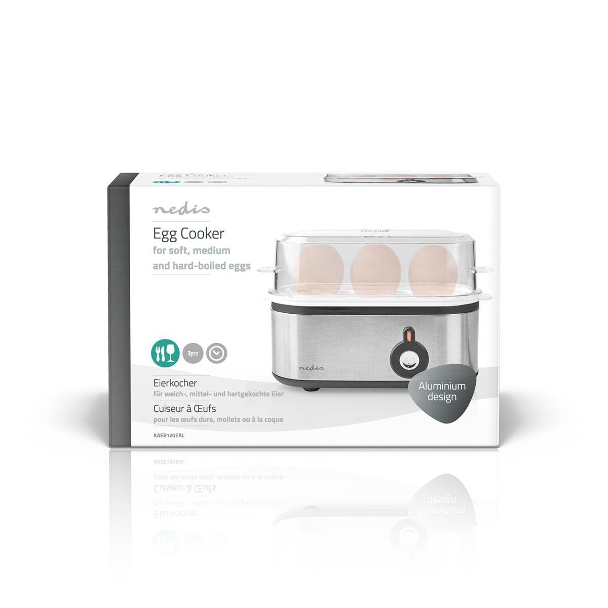 egg cooker | 3 eggs | The measuring glass | Aluminum / Black