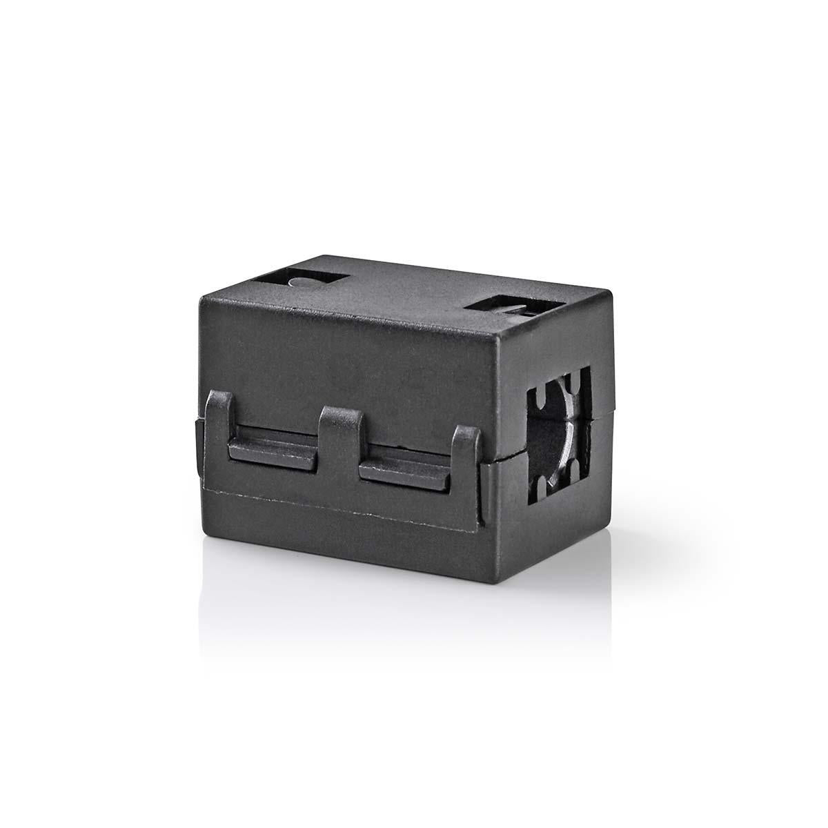 ferrite filter | 6.50 mm | ABS | Black | 25 pcs. | Plastic bag