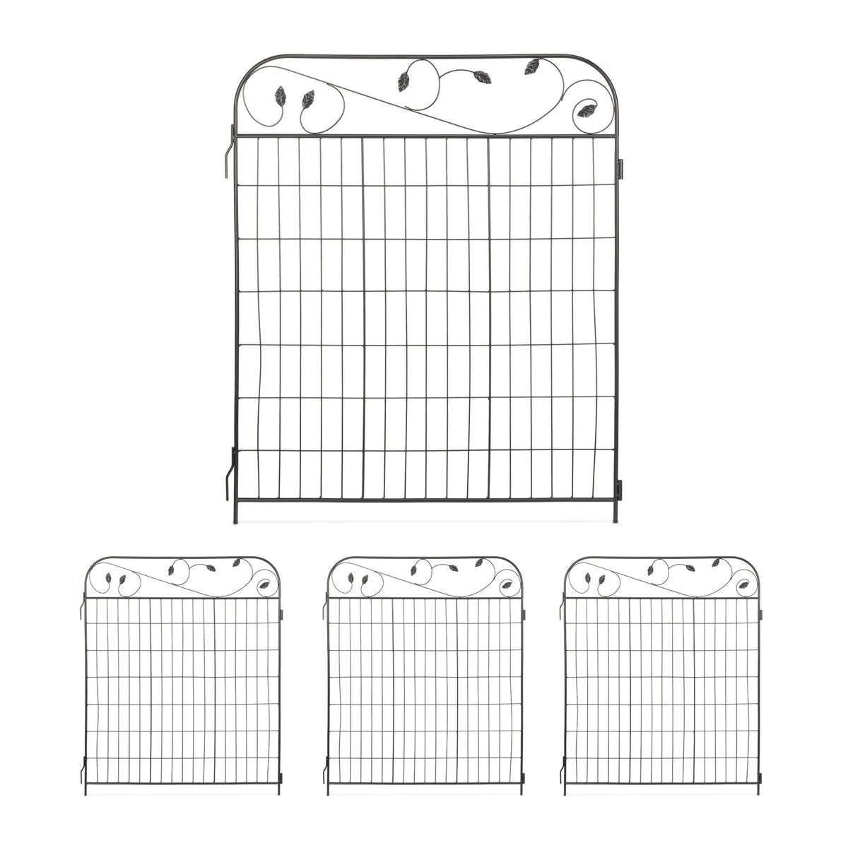 iron garden fence in 4 parts