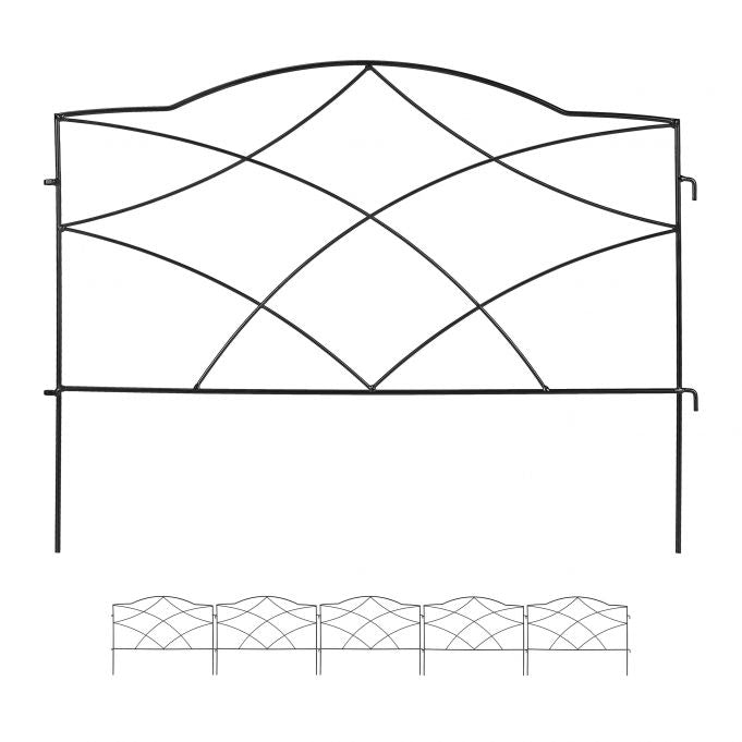 metal flower bed fence in 6 parts