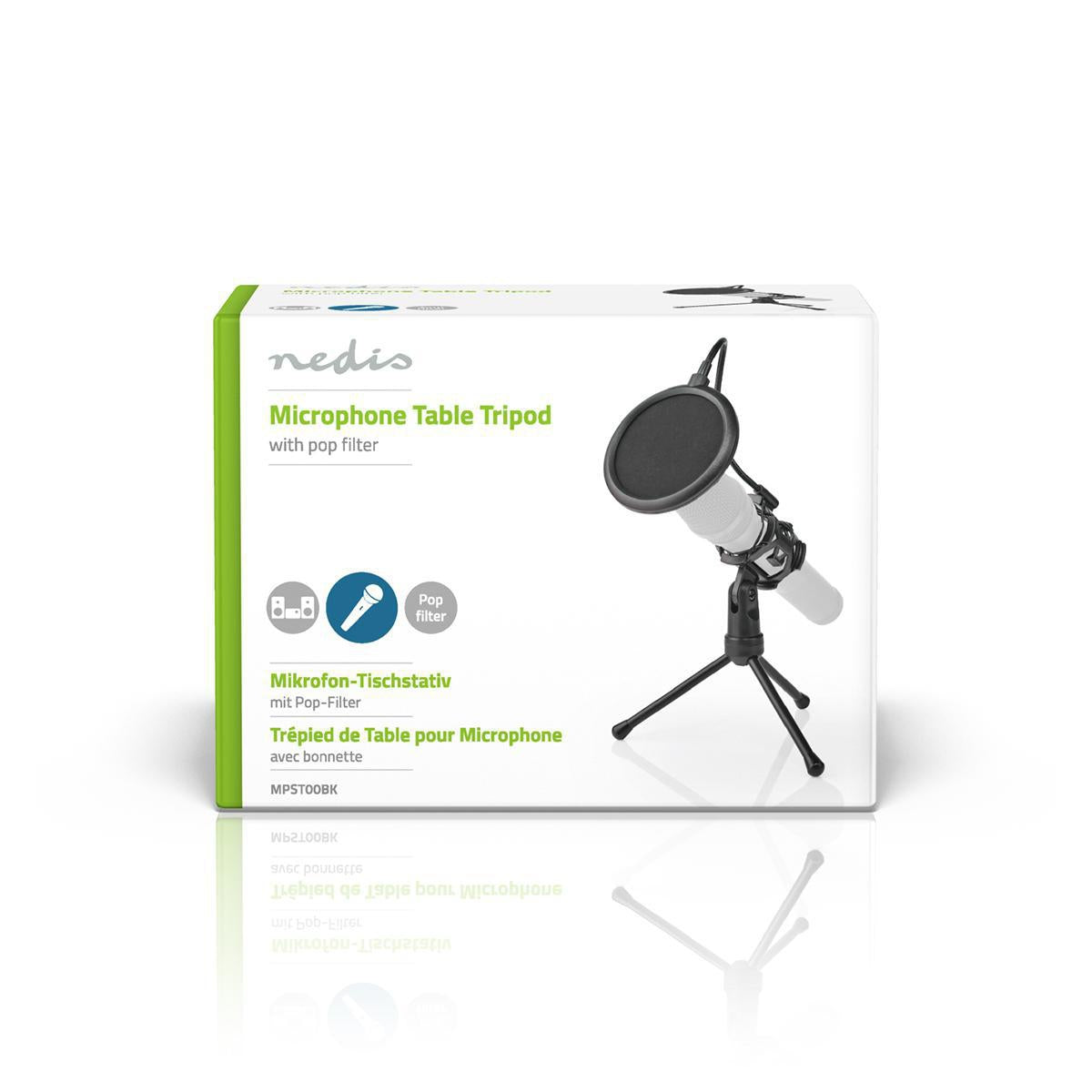 microphone stand | Leg | Diameter of holder: According to 40 mm mm | ABS / Metal | Black