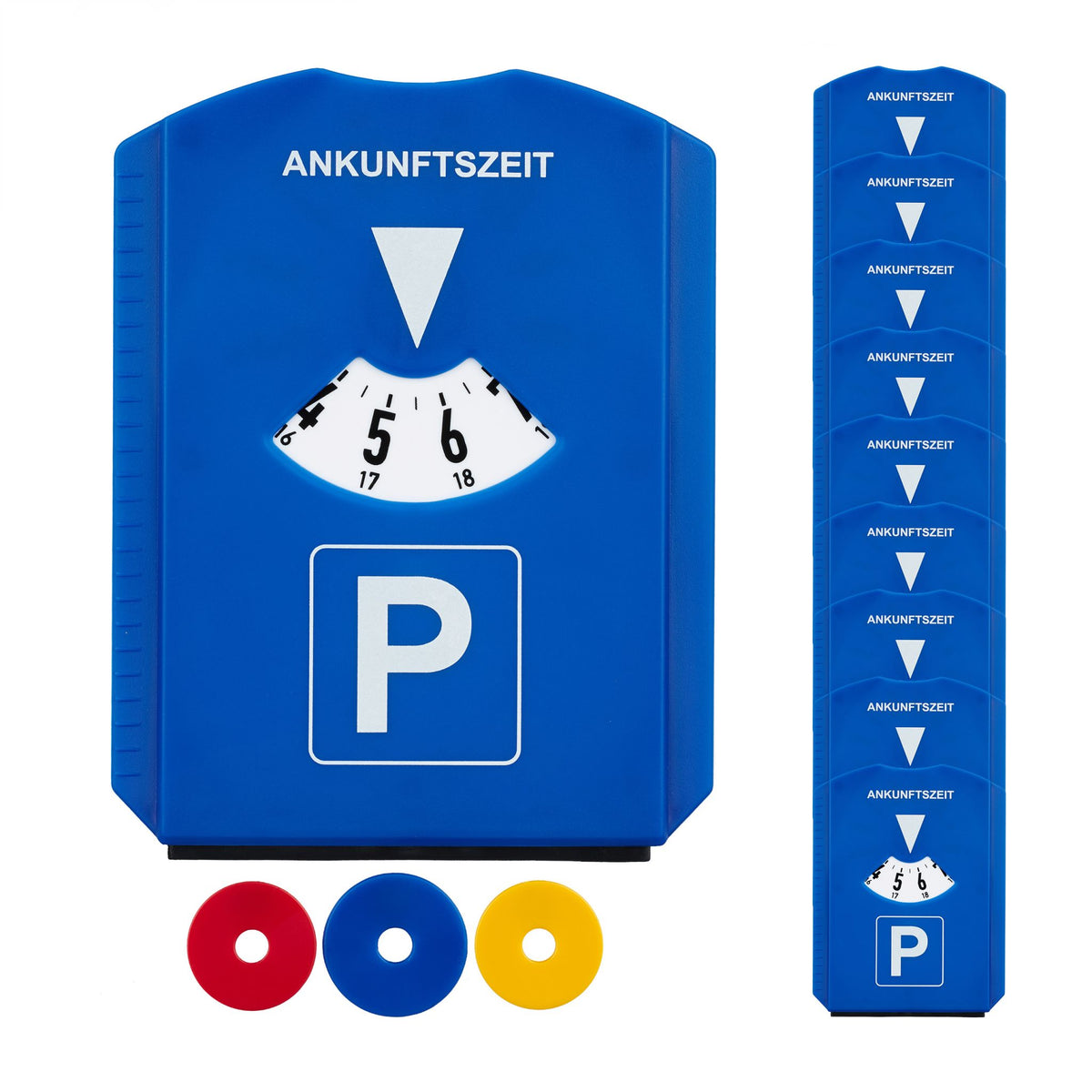 pack of 10 parking discs with ice scraper