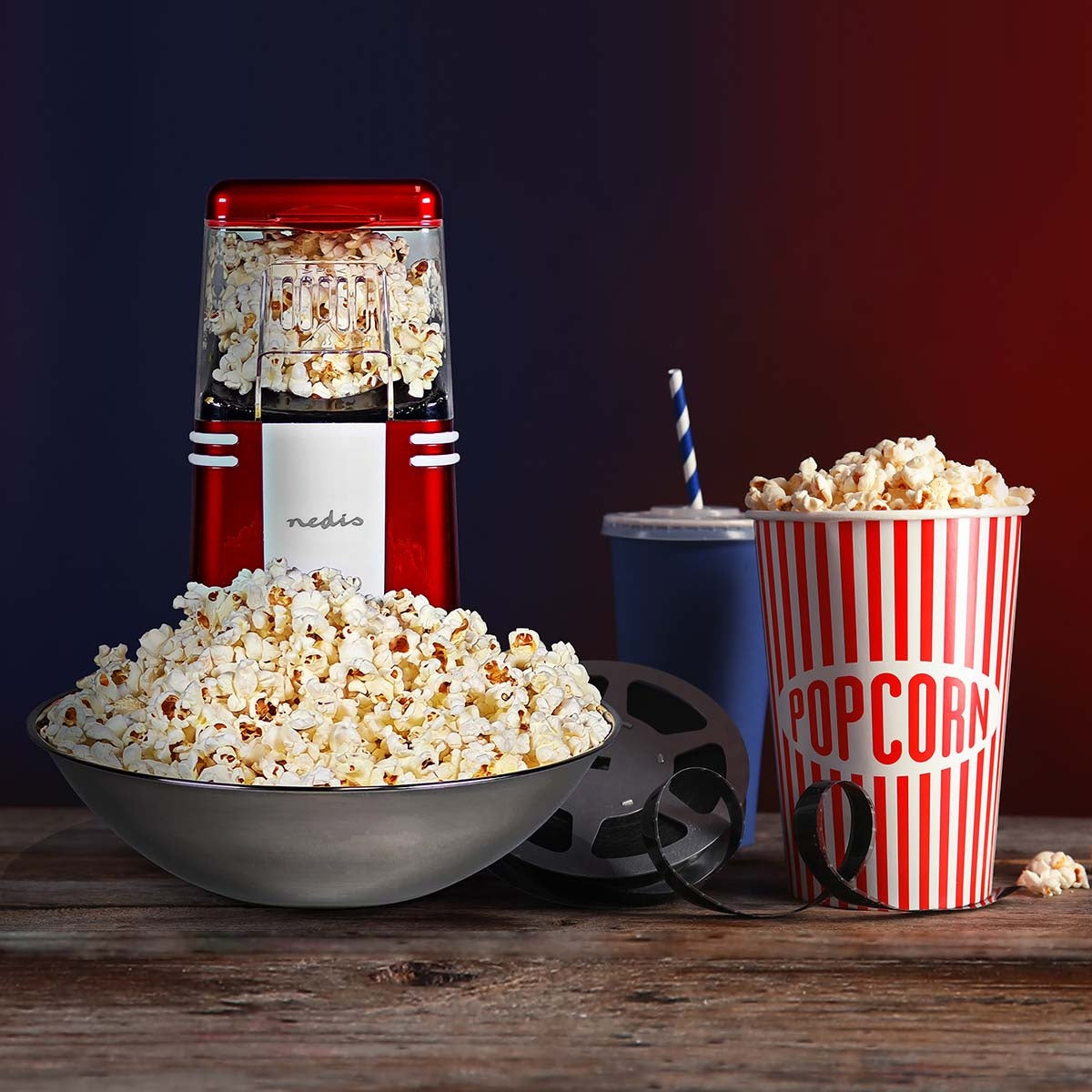 popcorn machine | 1200 W | 2 - 4 min | Red-white