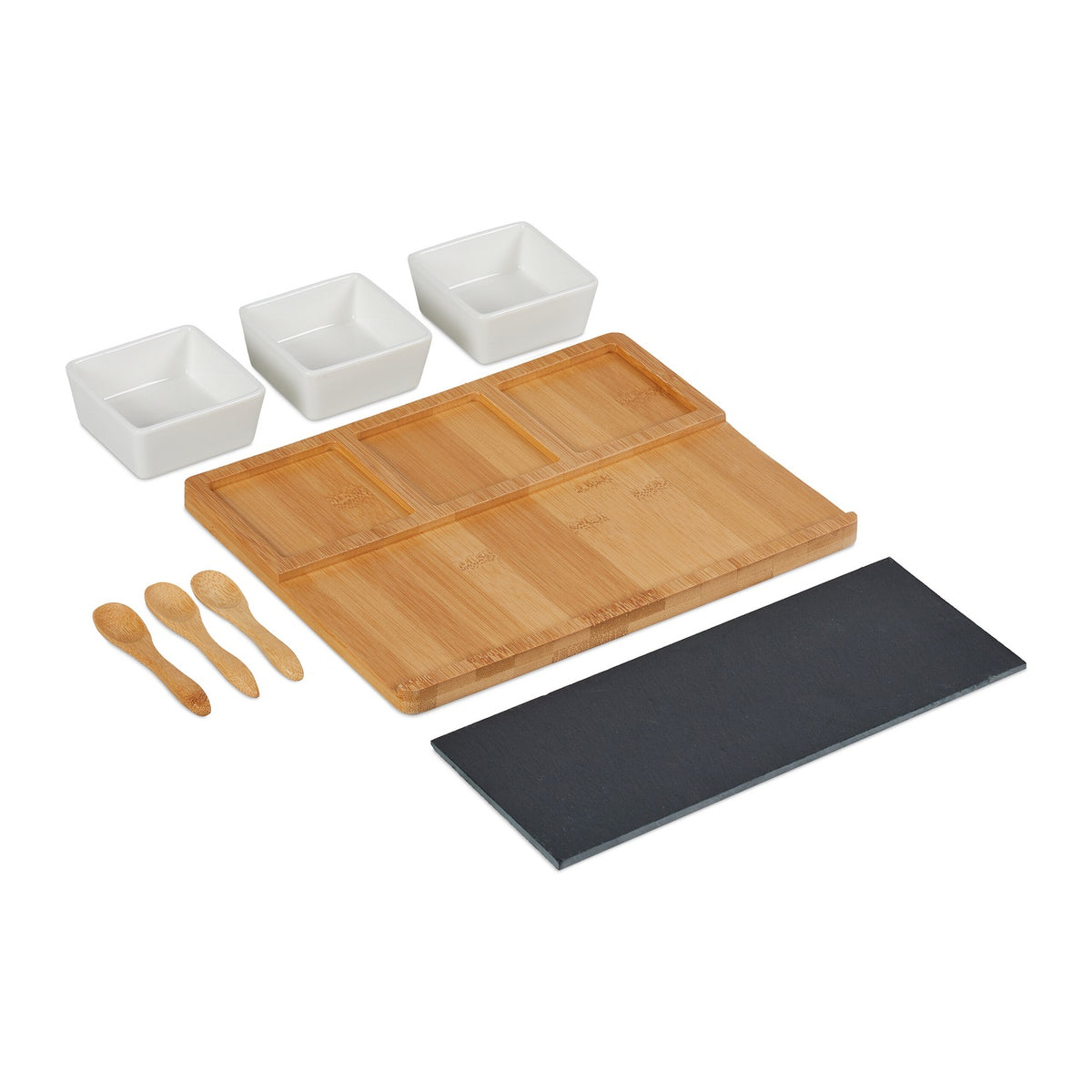 serving bowls in 8 parts with tray