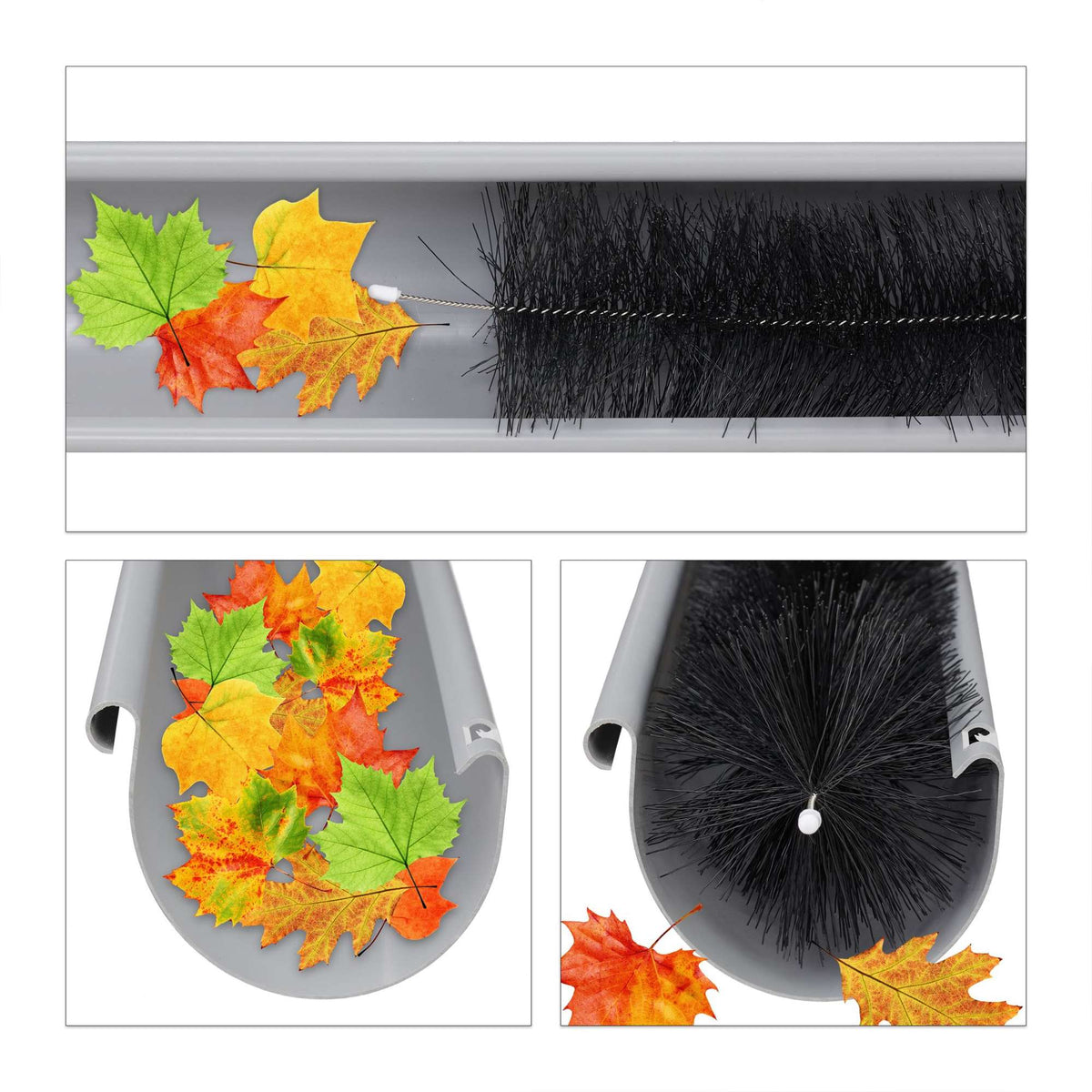 set of 10 gutter brushes 12 cm