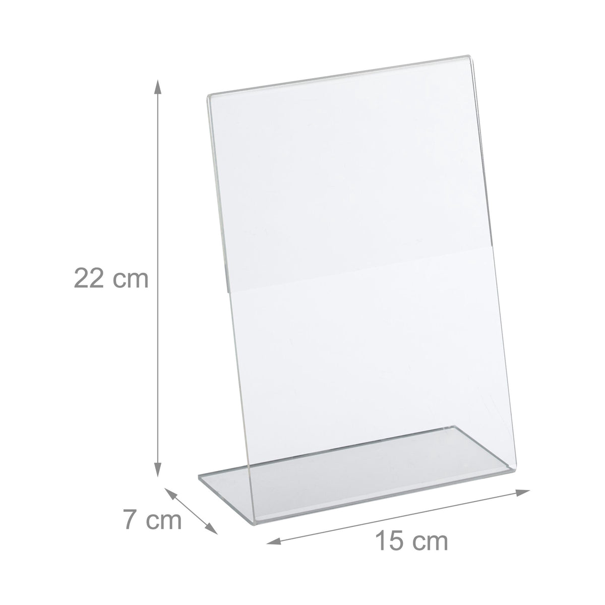 set of 10 table stands DIN A5