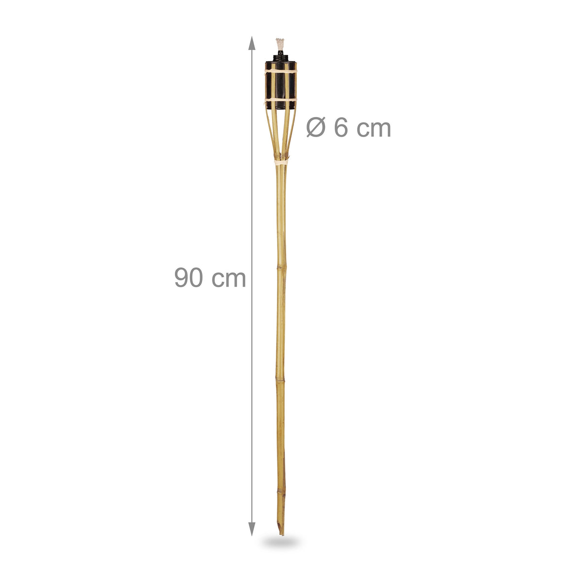 set of 12 garden torches 90 cm