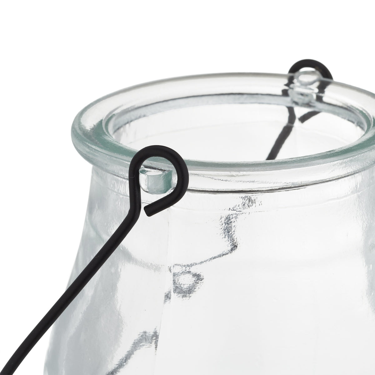 set of 12 glass lanterns in 3 sizes