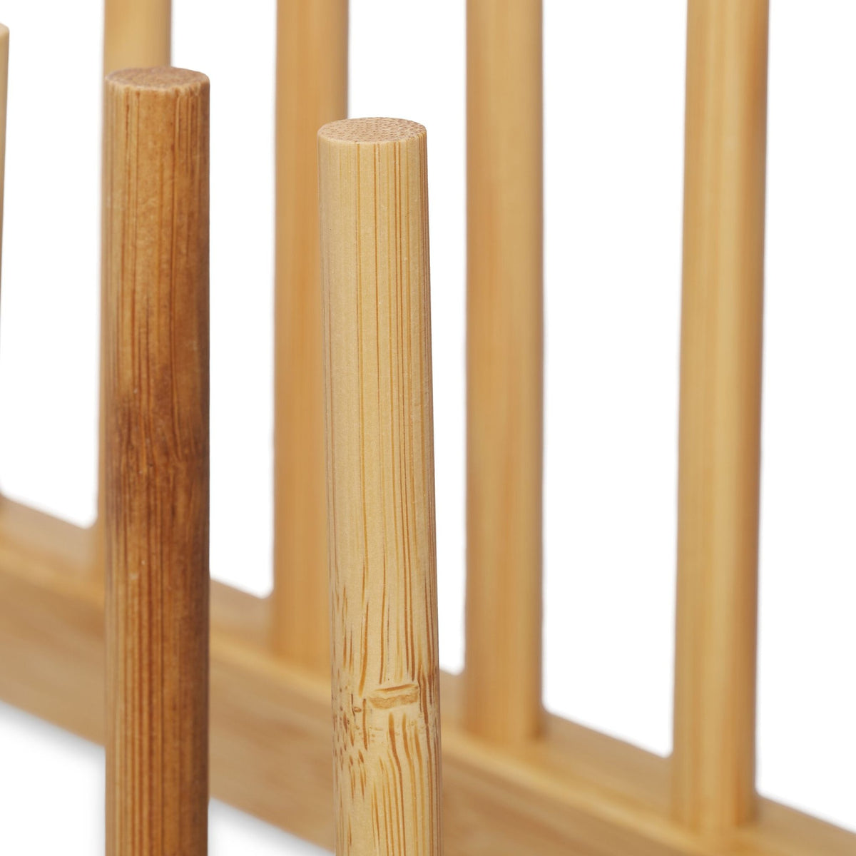set of 2 bamboo plate racks