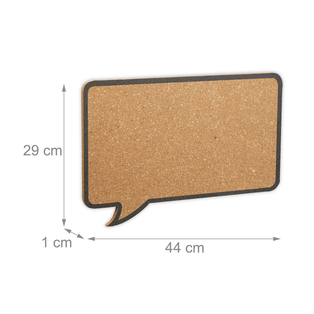 set of 2 cork boards speech bubble