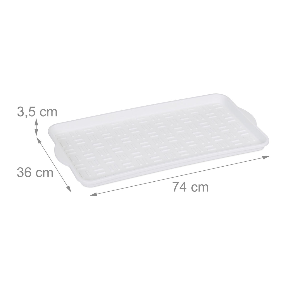 set of 2 drip trays for 3 pairs of shoes