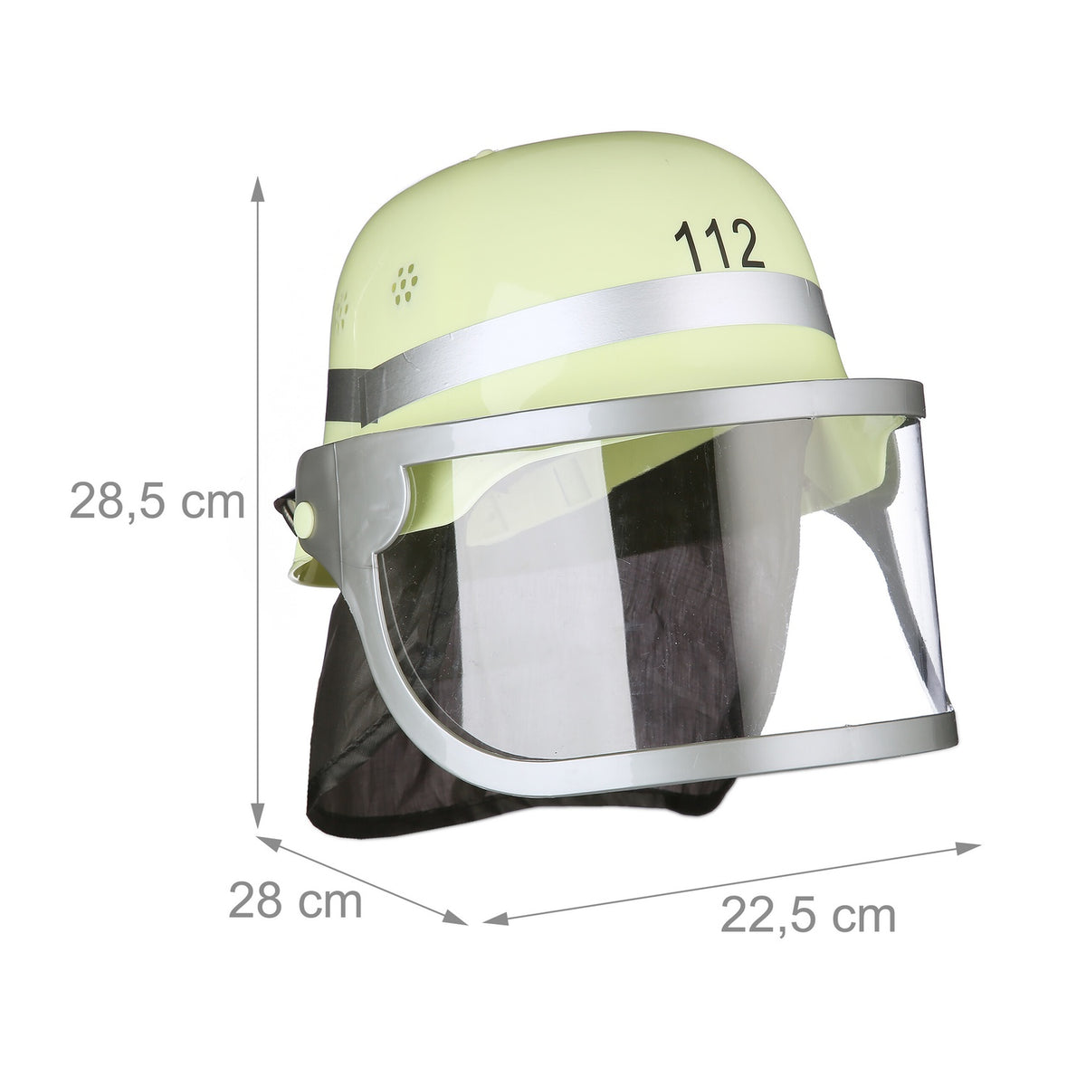 set of 2 firefighter helmets with blue light