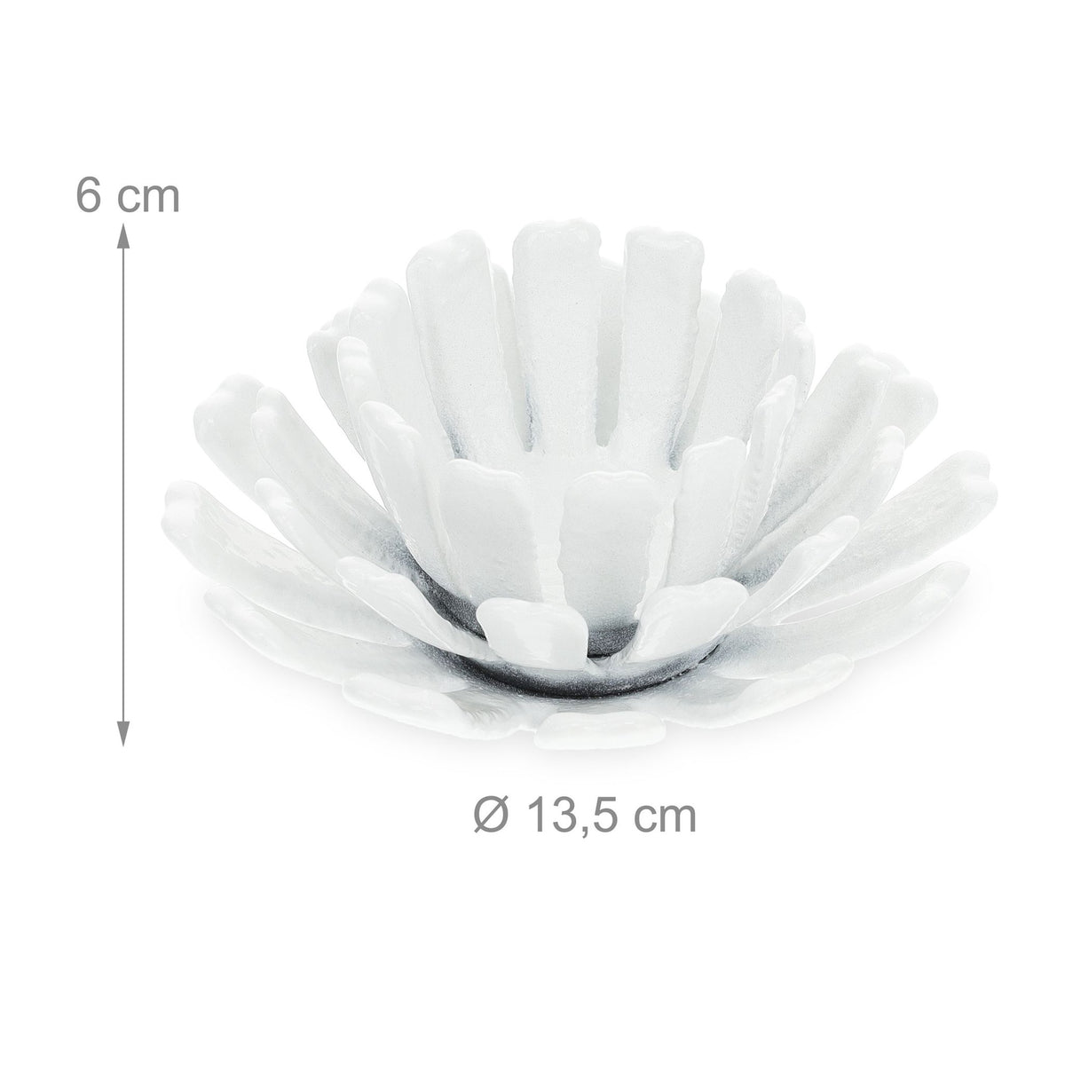 set of 2 flower-shaped tealight holders
