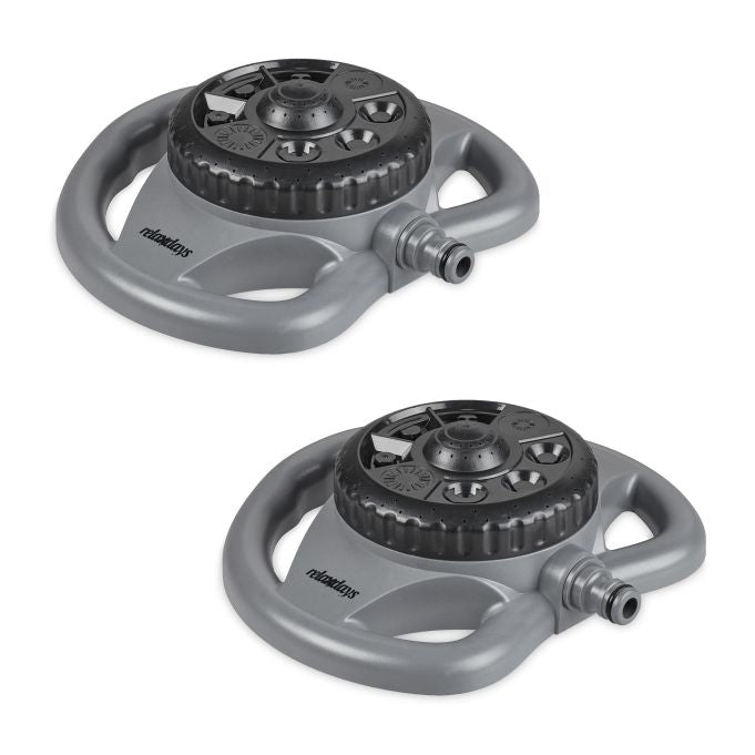 set of 2 lawn sprinklers 8 positions
