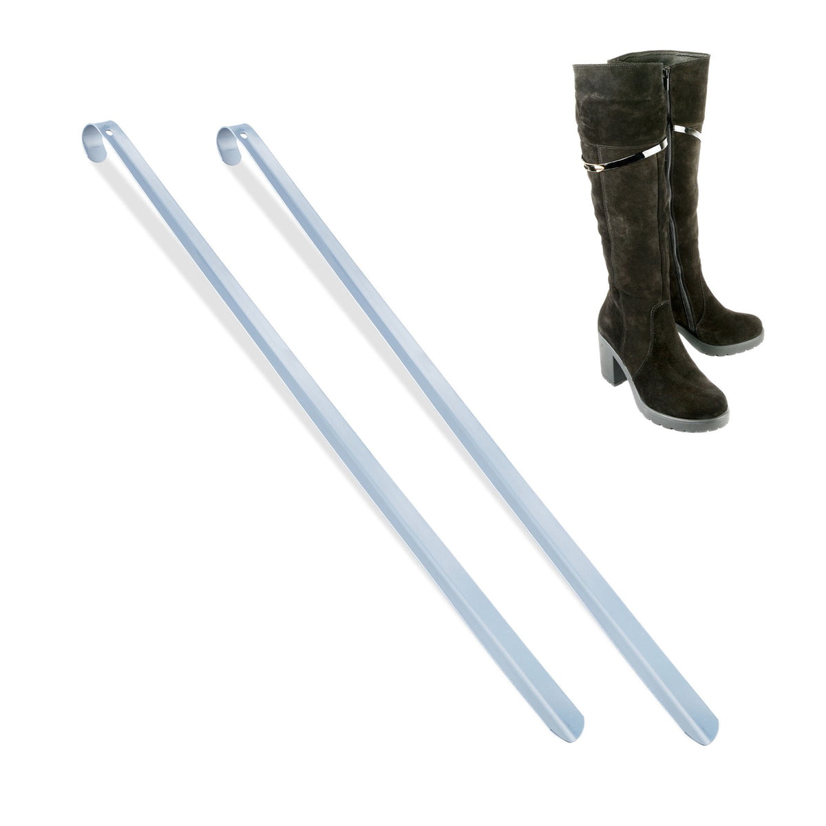 set of 2 shoe horns 70 cm long
