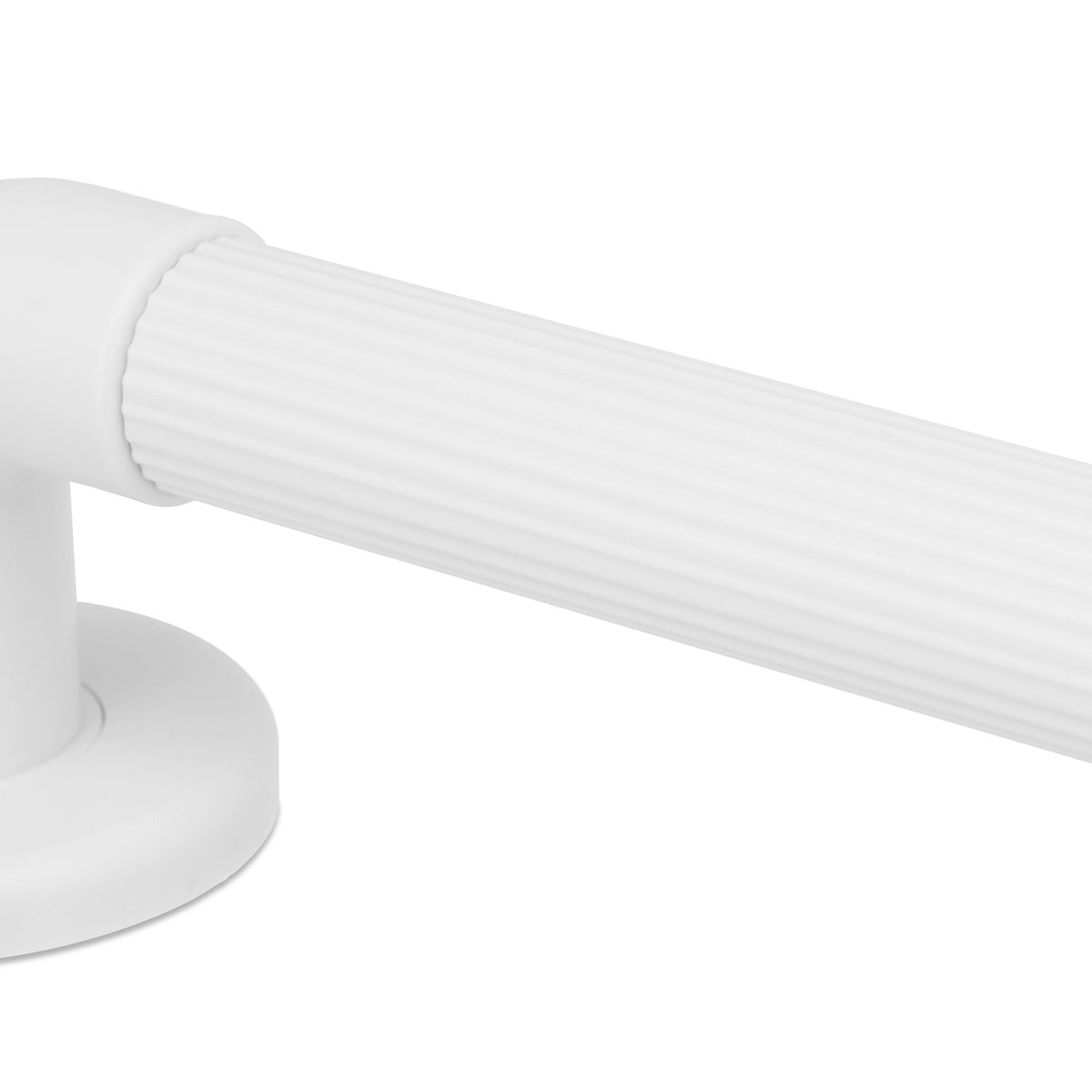 set of 2 white plastic handles