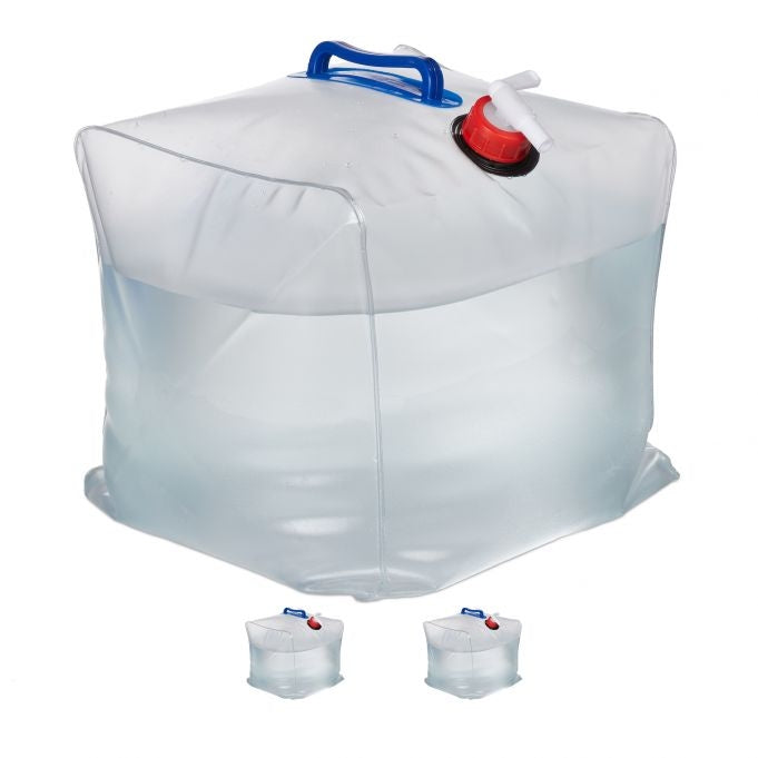 set of 3 collapsible water containers 20 l