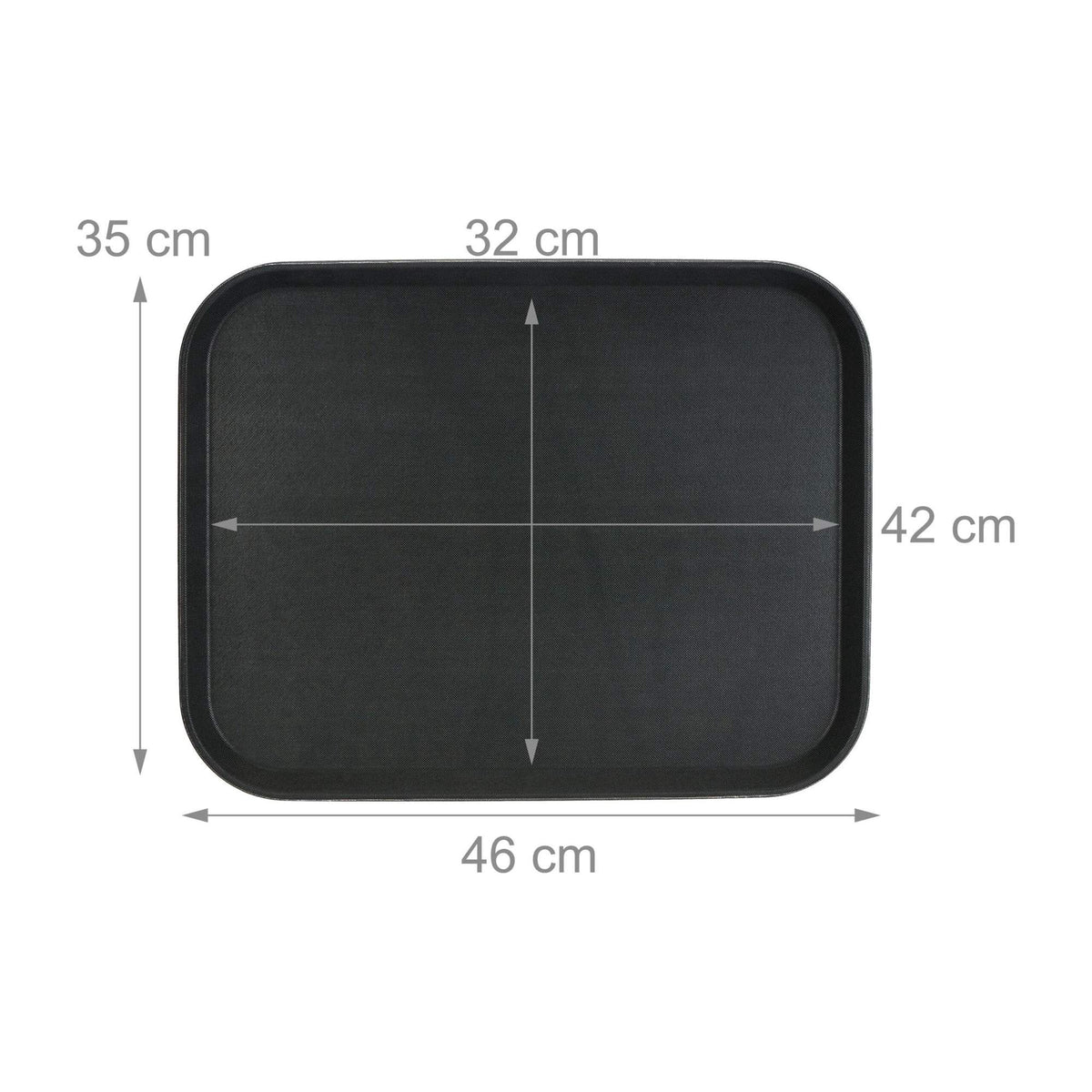 set of 3 serving trays 46 x 35 cm