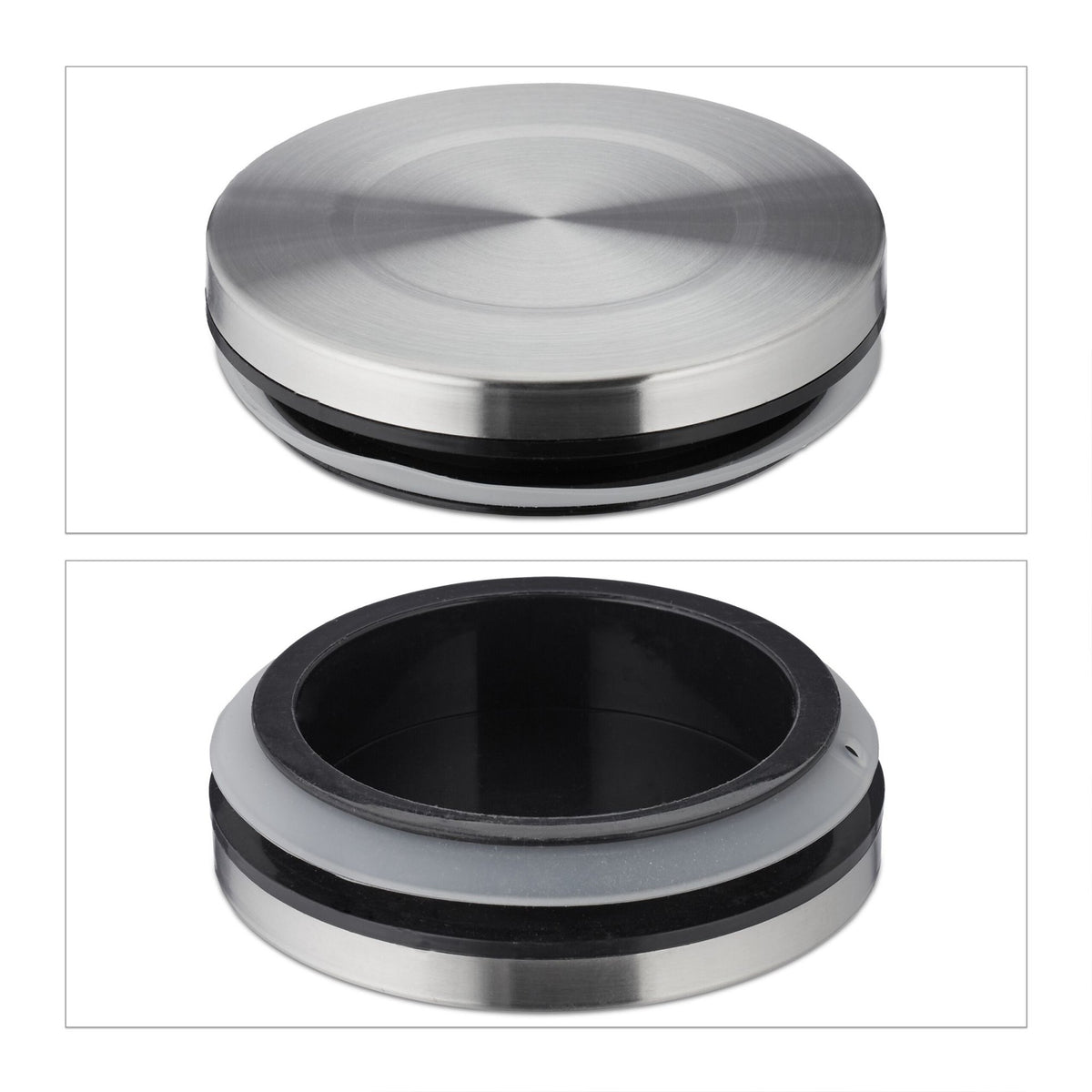 set of 3 storage jars with lids 1100 ml