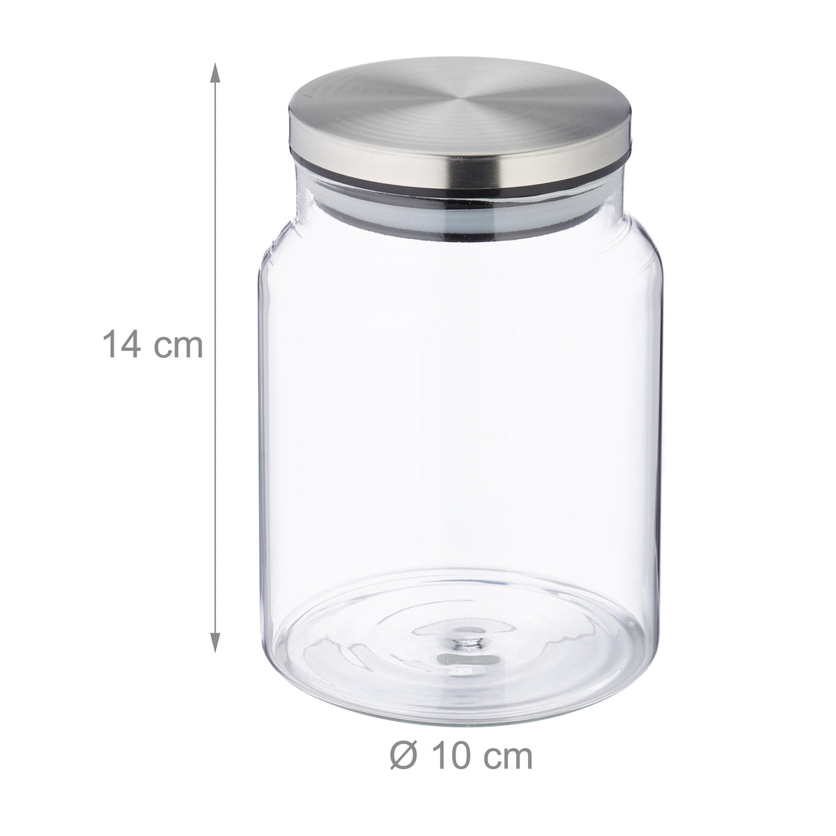 set of 3 storage jars with lids 700 ml