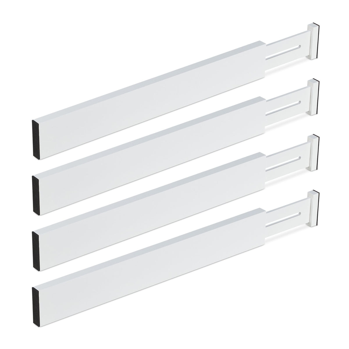 set of 4 drawer dividers in white