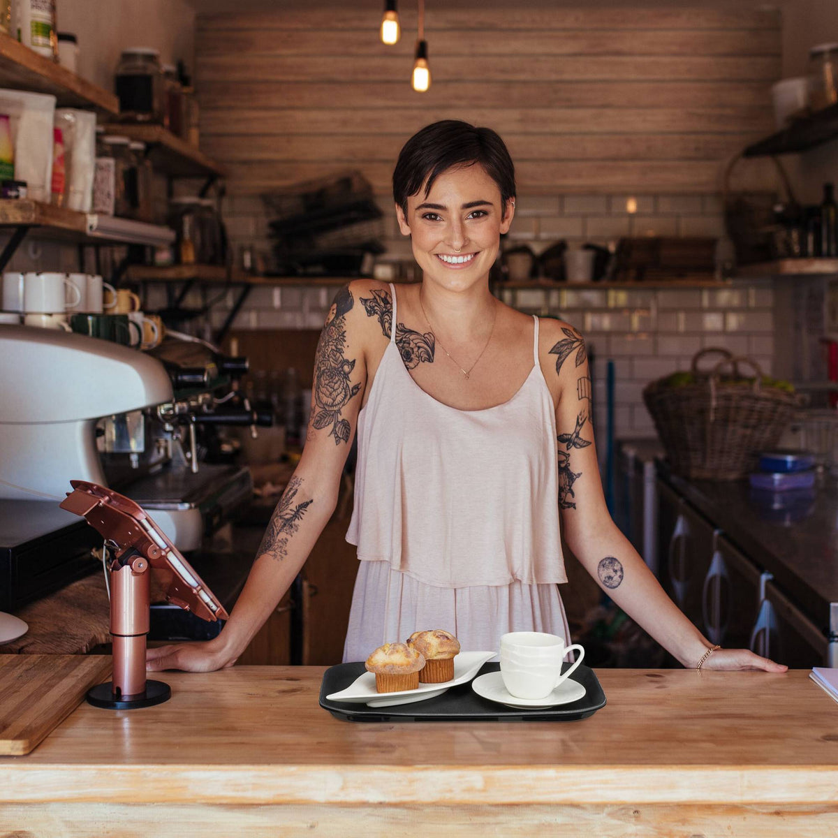 set of 5 serving trays 35 x 25 cm
